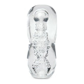 Zolo Gripz Dotted - Squeezable Clear Stroker Strokers - Manual